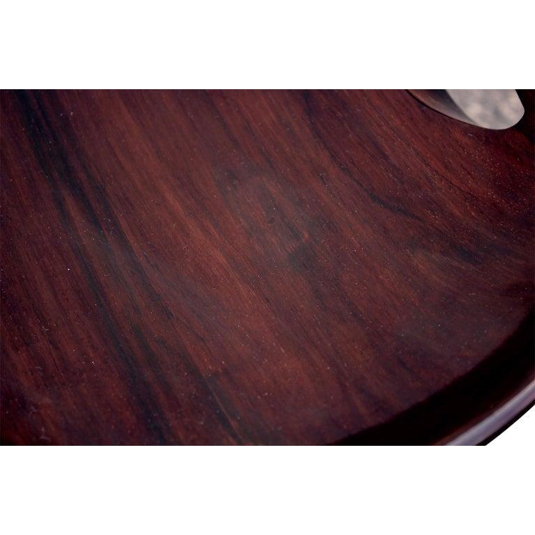 Hand-Crafted Sergio Rodrigues 'Mocho' Stool in Brazilian Jacarandá