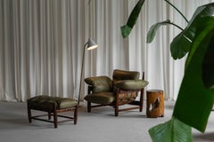 Sergio Rodrigues Mole chair with stool OCA Brazil 1957