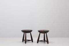 Sergio Rodrigues Paire de tabourets "Mocho", fabriqués par Oca, Brazil