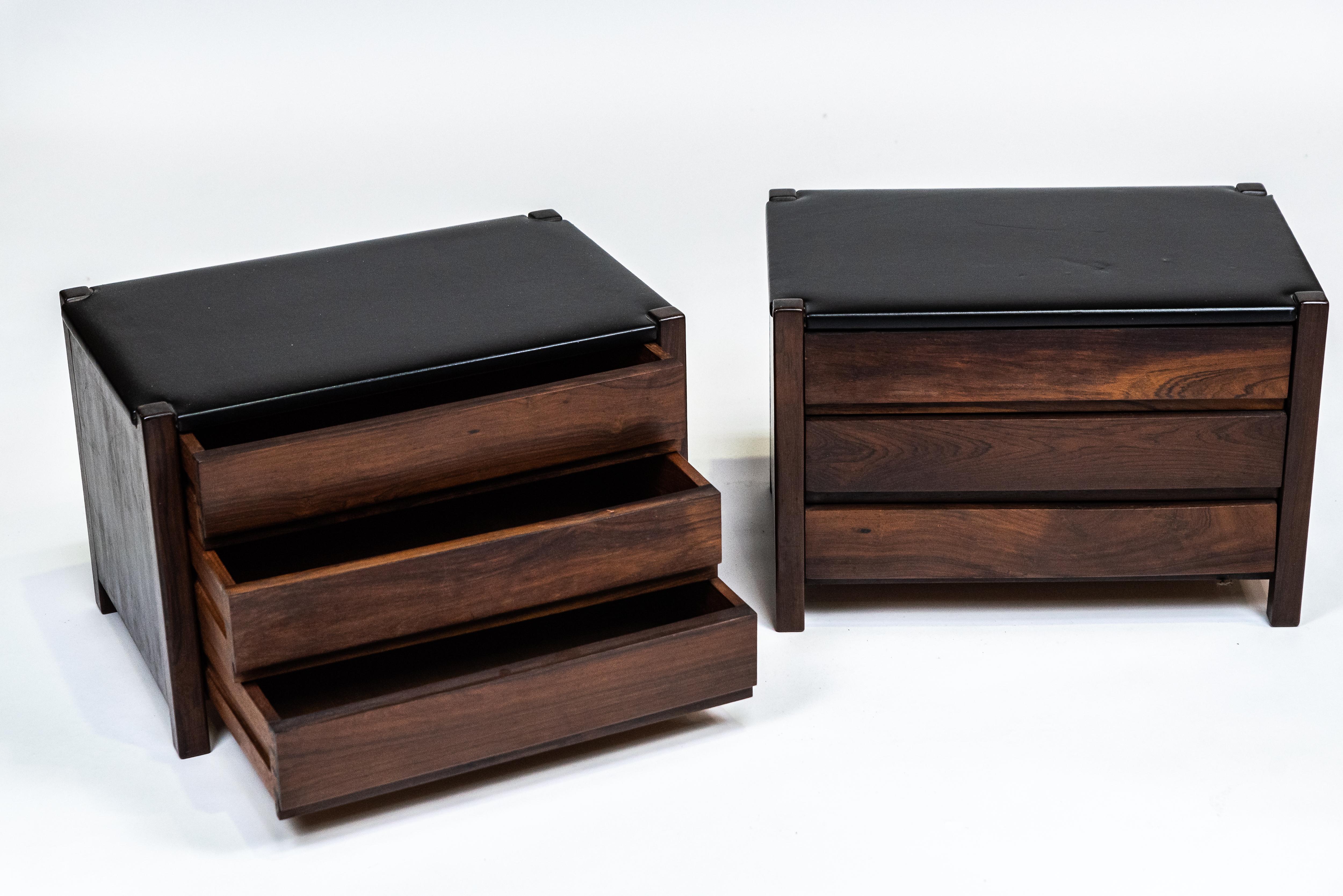 Sergio Rodrigues, Pair of Night Stands, 1960's 2