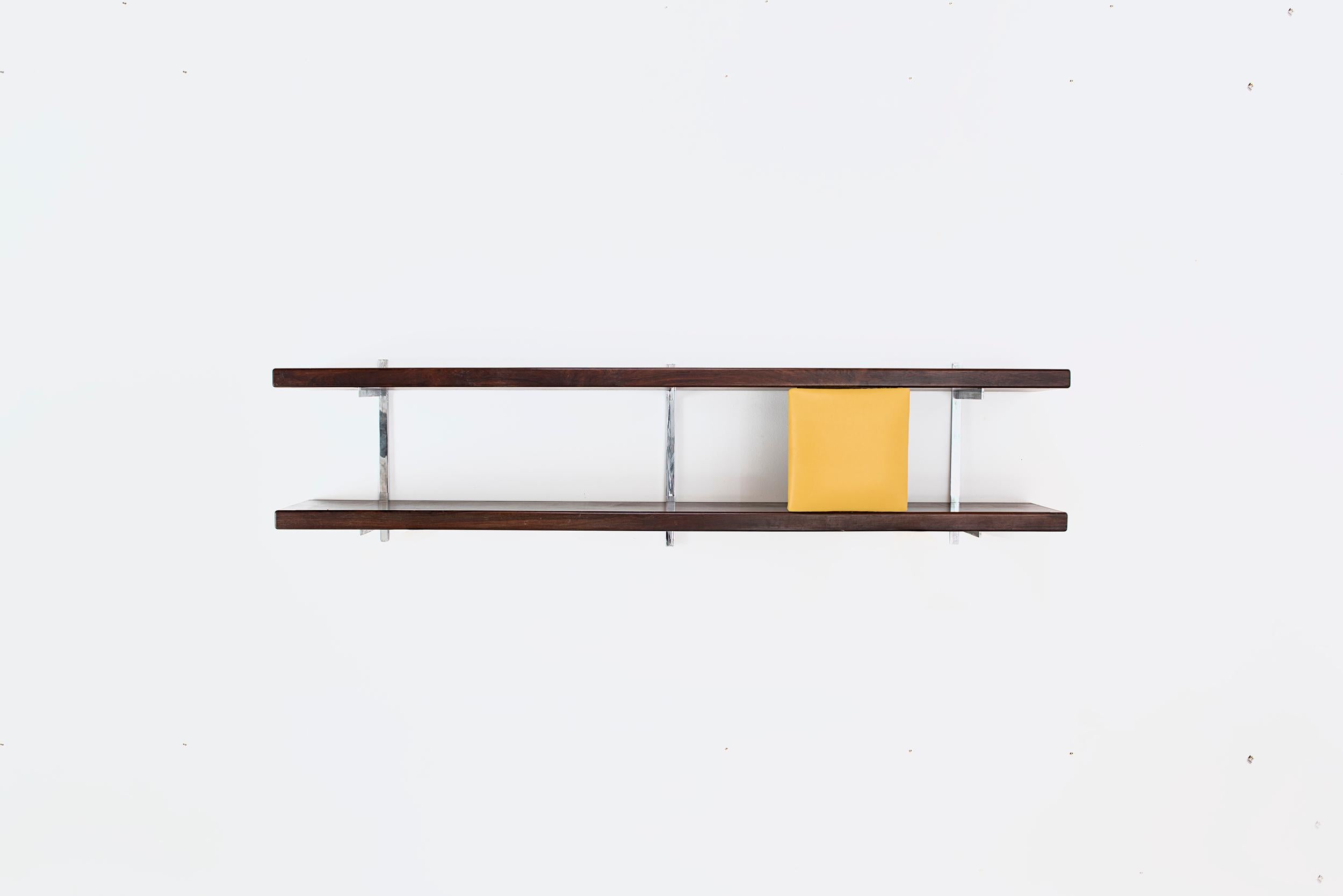 Leather Sergio Rodrigues, Pair of Shelves Model “Georges Nelson”, Brasil, 1965 For Sale