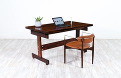 Expertly Restored -Sergio Rodrigues "Redig" Rosewood Butterfly-Leaf Table / Desk