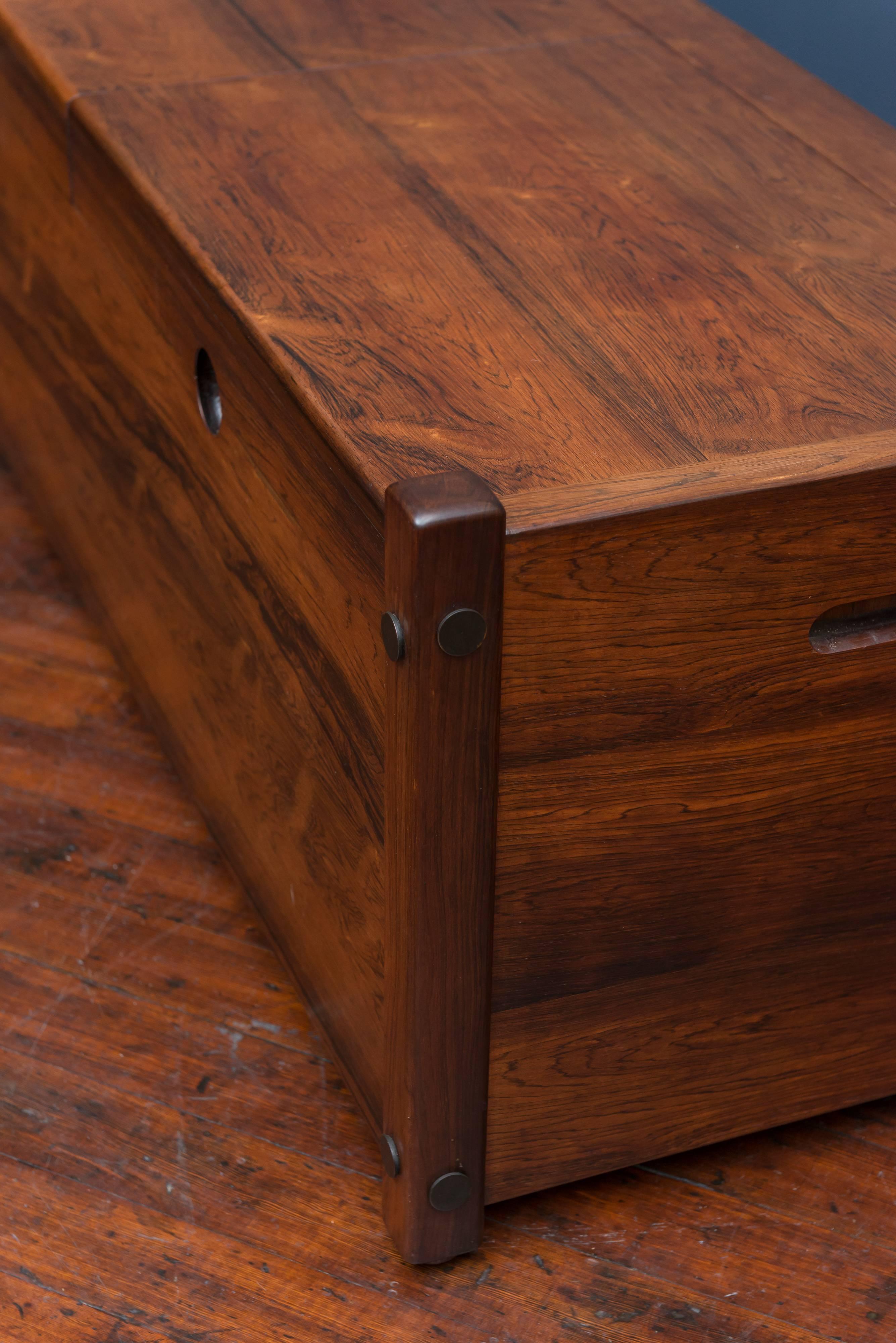 Sergio Rodrigues Rosewood Chest or Trunk In Excellent Condition In San Francisco, CA