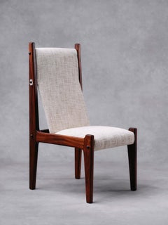 Sergio Rodrigues, Set Of Twelve High-Back Rosewood Chairs, Brazil, 1960s