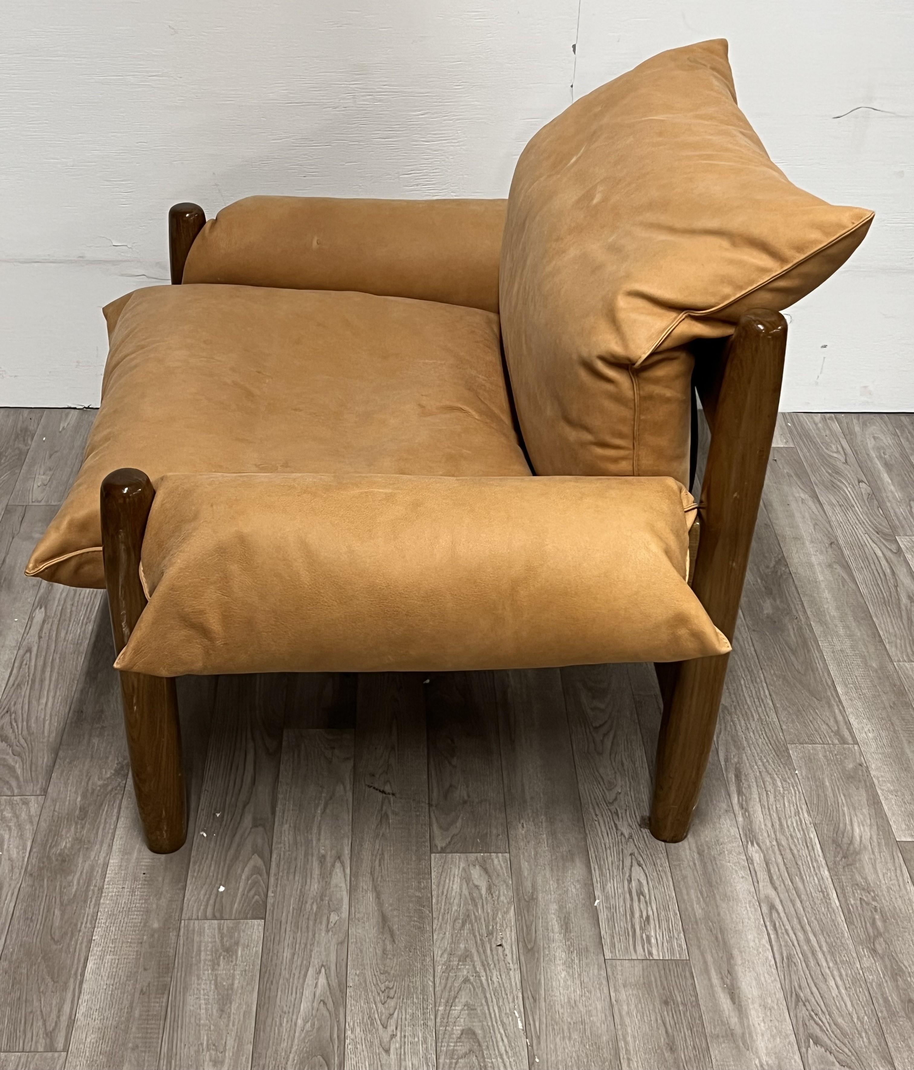 Leather Sergio Rodrigues 'Sheriff' Lounge Chair For Sale
