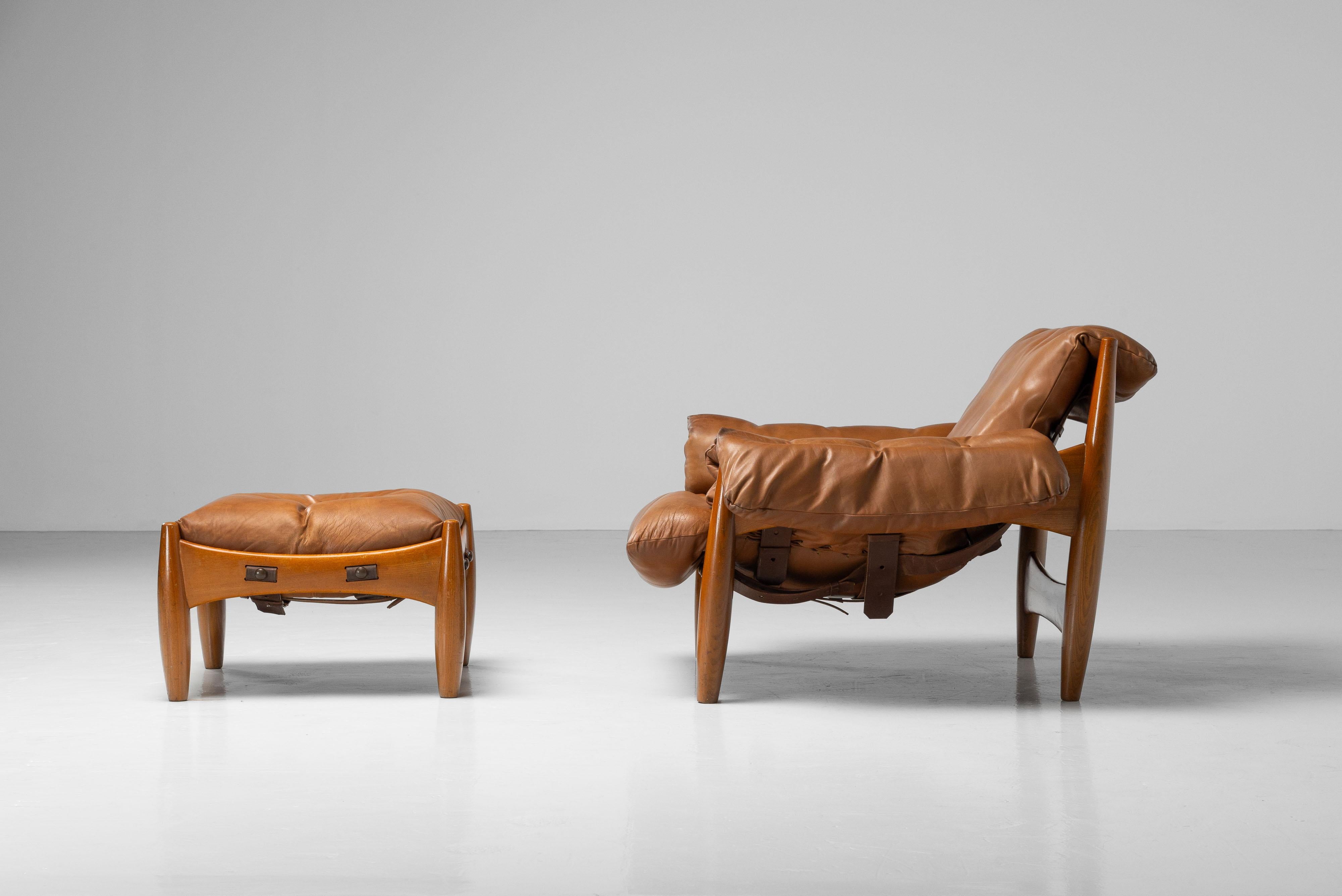 Brazilian Sergio Rodrigues Sheriff lounge chair ISA Bergamo Italy 1961