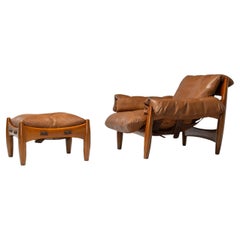 Sergio Rodrigues Sheriff lounge chair ISA Bergamo Italy 1961