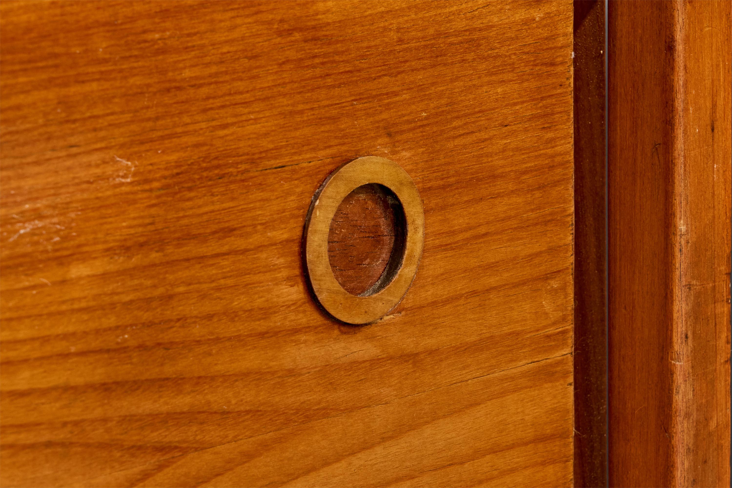 Sergio Rodrigues, Sideboard, Freijó, Leather, Brazil, 1960s For Sale 4