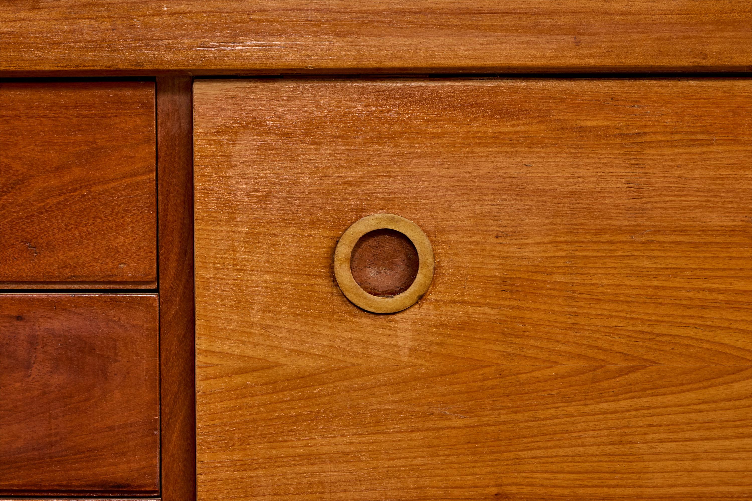 Sergio Rodrigues, Sideboard, Freijó, Leather, Brazil, 1960s For Sale 6
