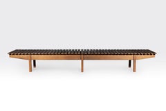 Sergio Rodrigues, 'Slatted 'Mucki' Bench, LinBrasil