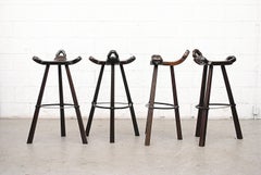 Sergio Rodrigues Style Bar Stools