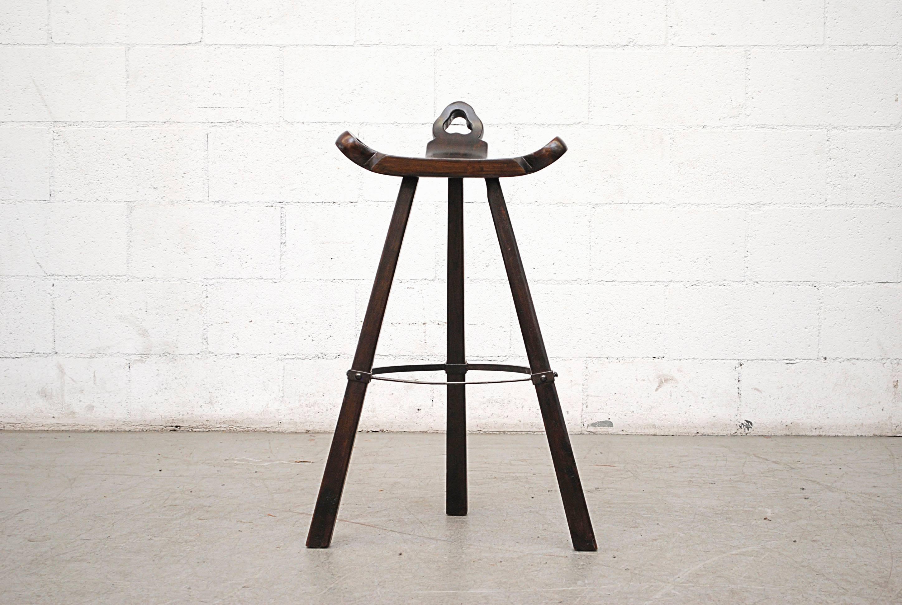 Spanish Sergio Rodrigues Style Bar Stools