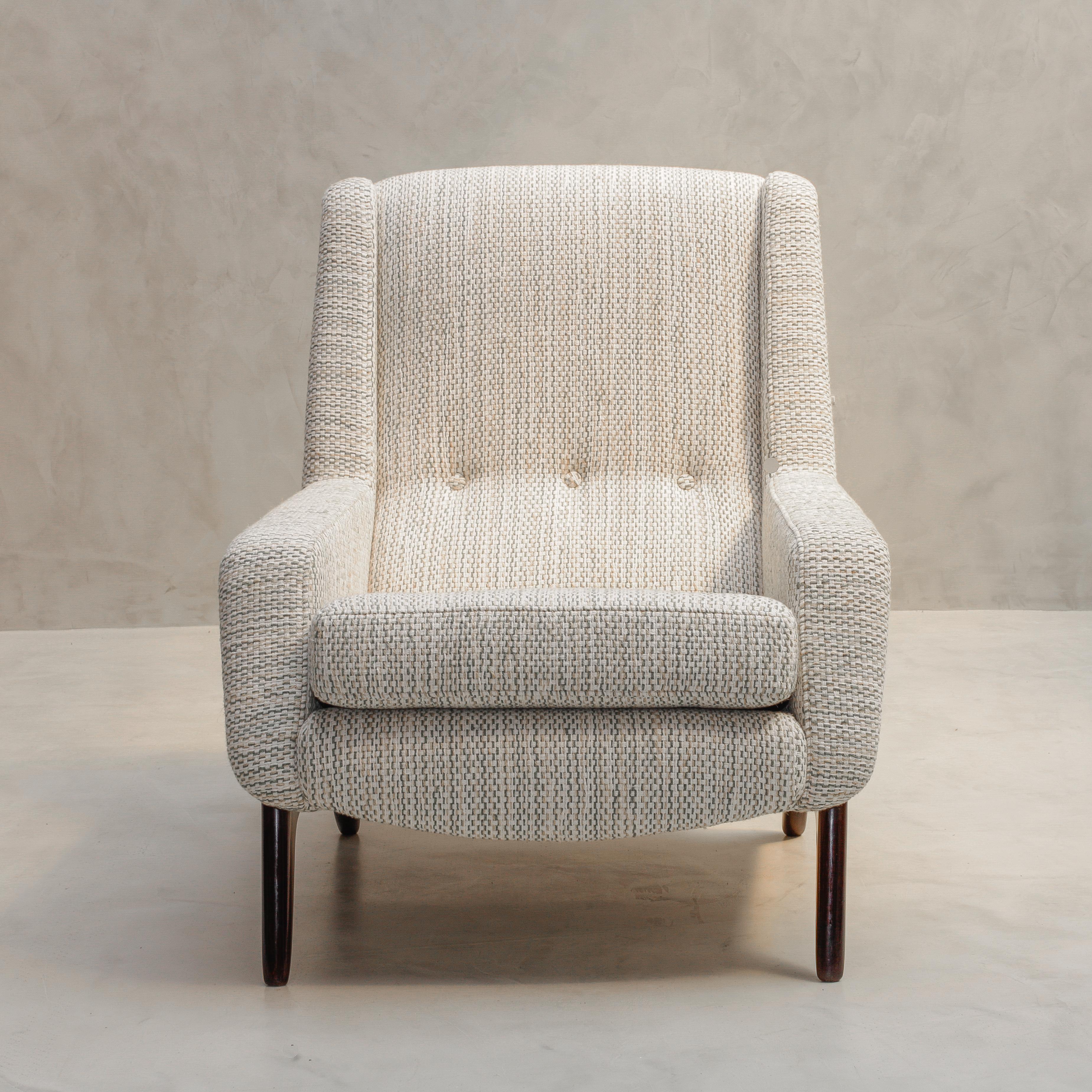Sergio Rodrigues - Taba - Stella armchair in solid rosewood jacaranda 1956 For Sale 5