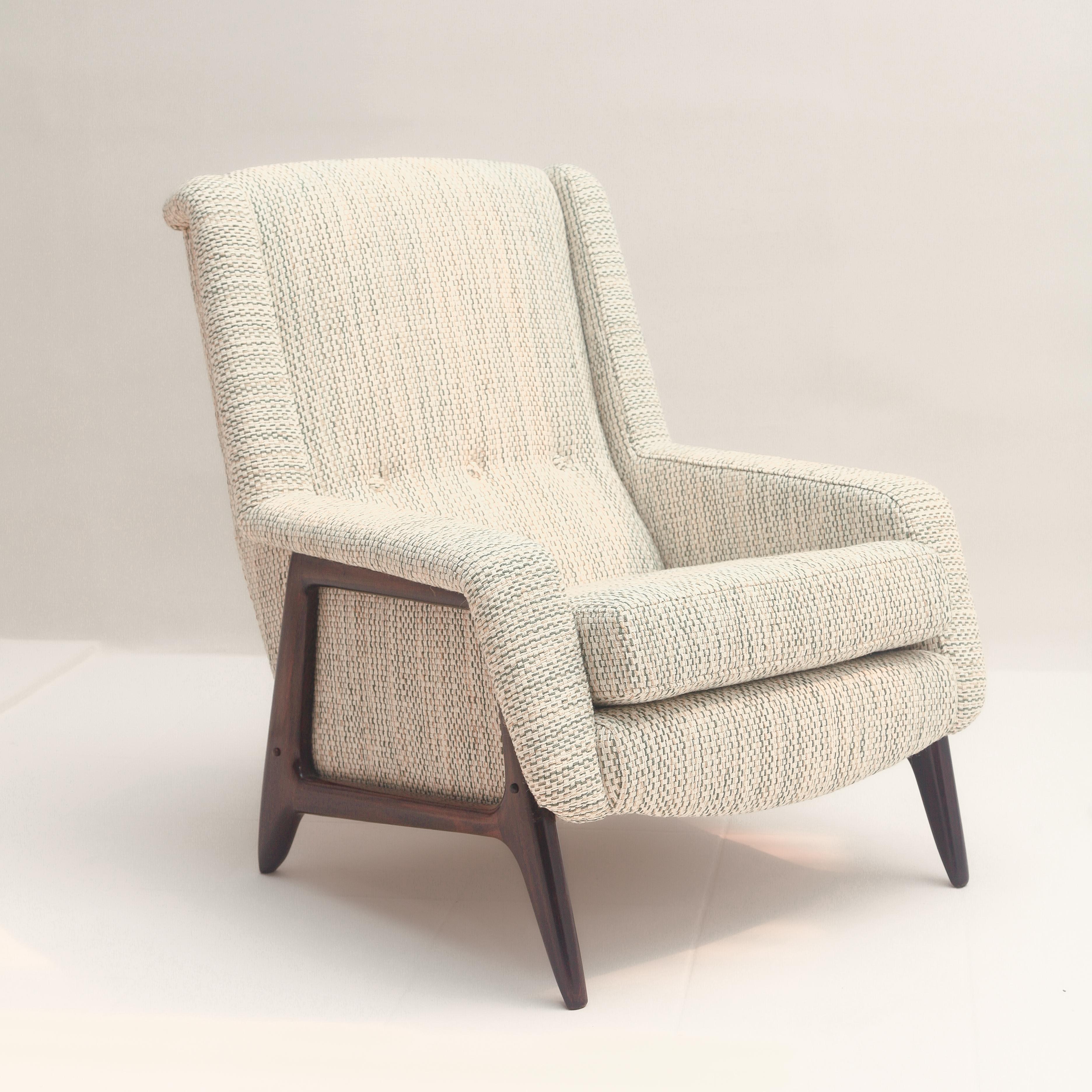 SERGIO RODRIGUES - 1956 - Rare and sculptural Bergere 