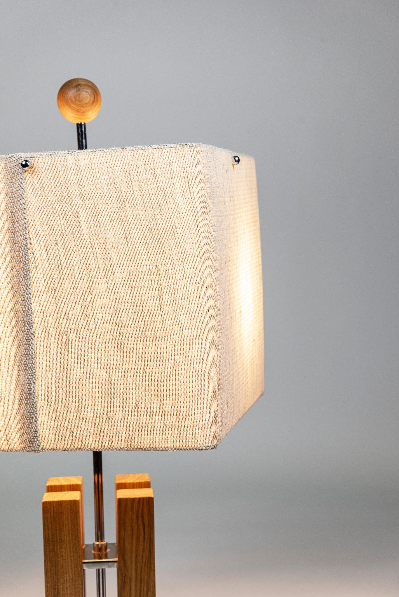 Hardwood Sérgio Rodrigues, Table Lamps 