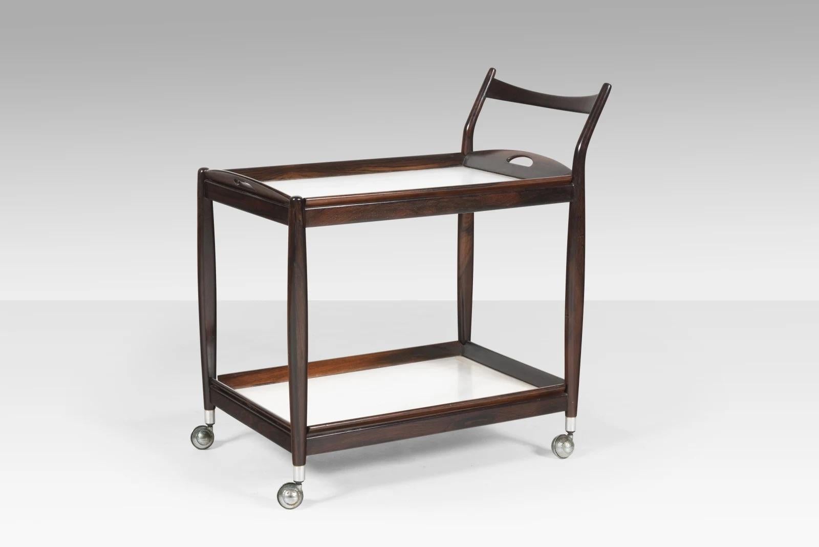 Mid-Century Modern Sergio Rodrigues, Tea Trolley 