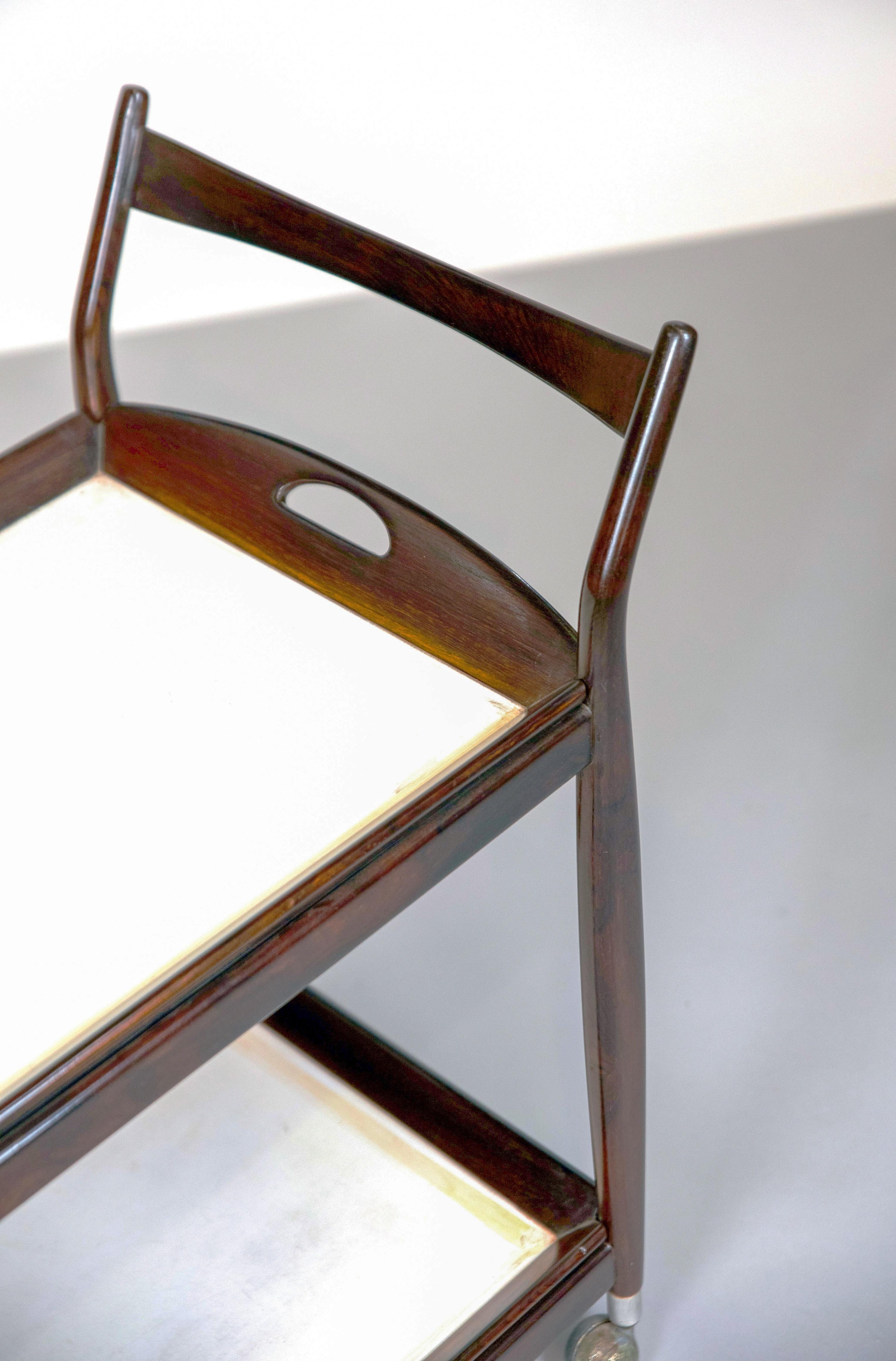 Hand-Crafted Sergio Rodrigues, Tea Trolley 