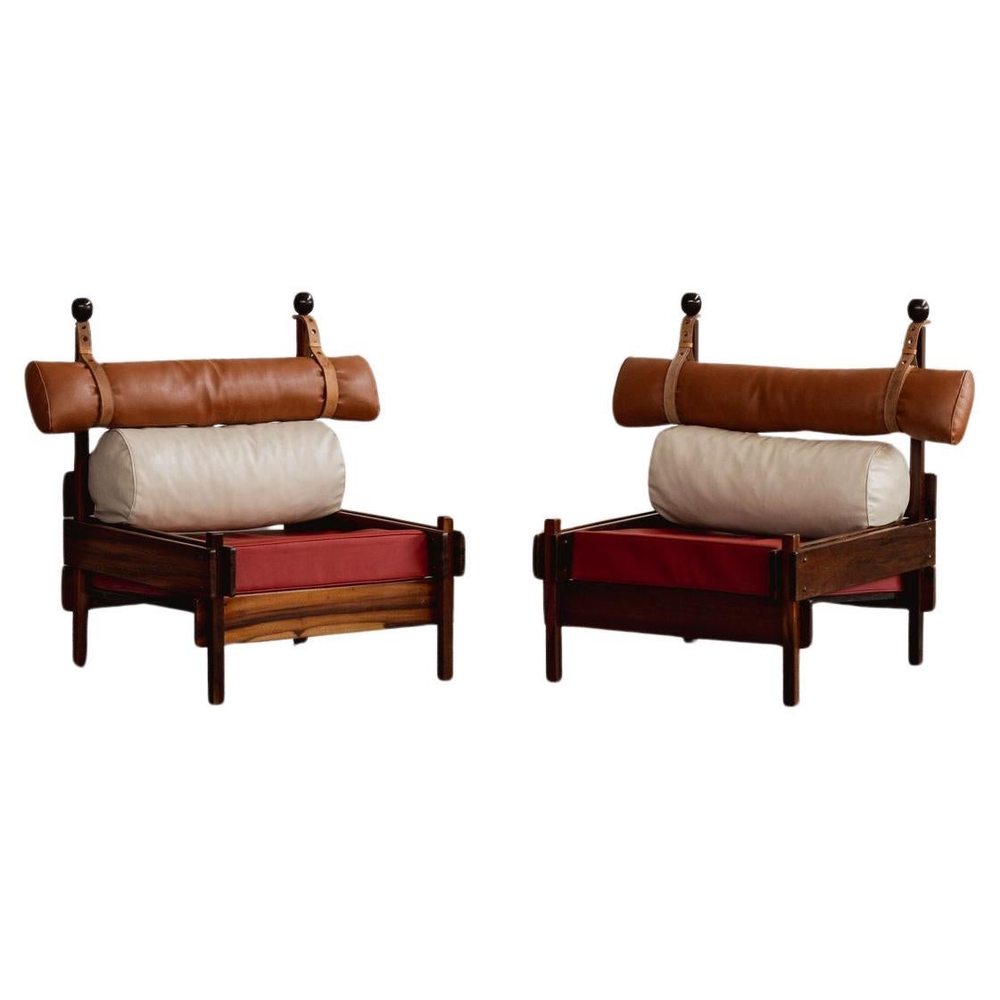 Sergio Rodrigues “Tonico” Lounge Chairs for Meia Pataca, 1963, Set of 2