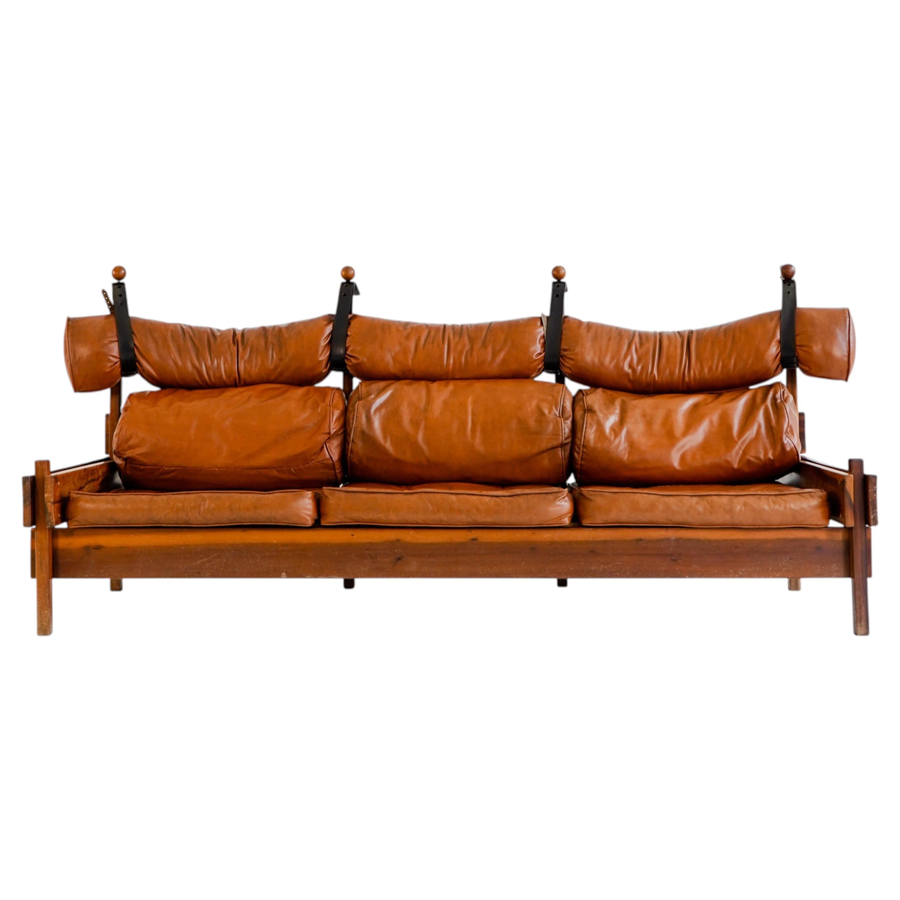 Sergio Rodrigues “Tonico” Sofa, Brazil, 1960s – Original Upholstery