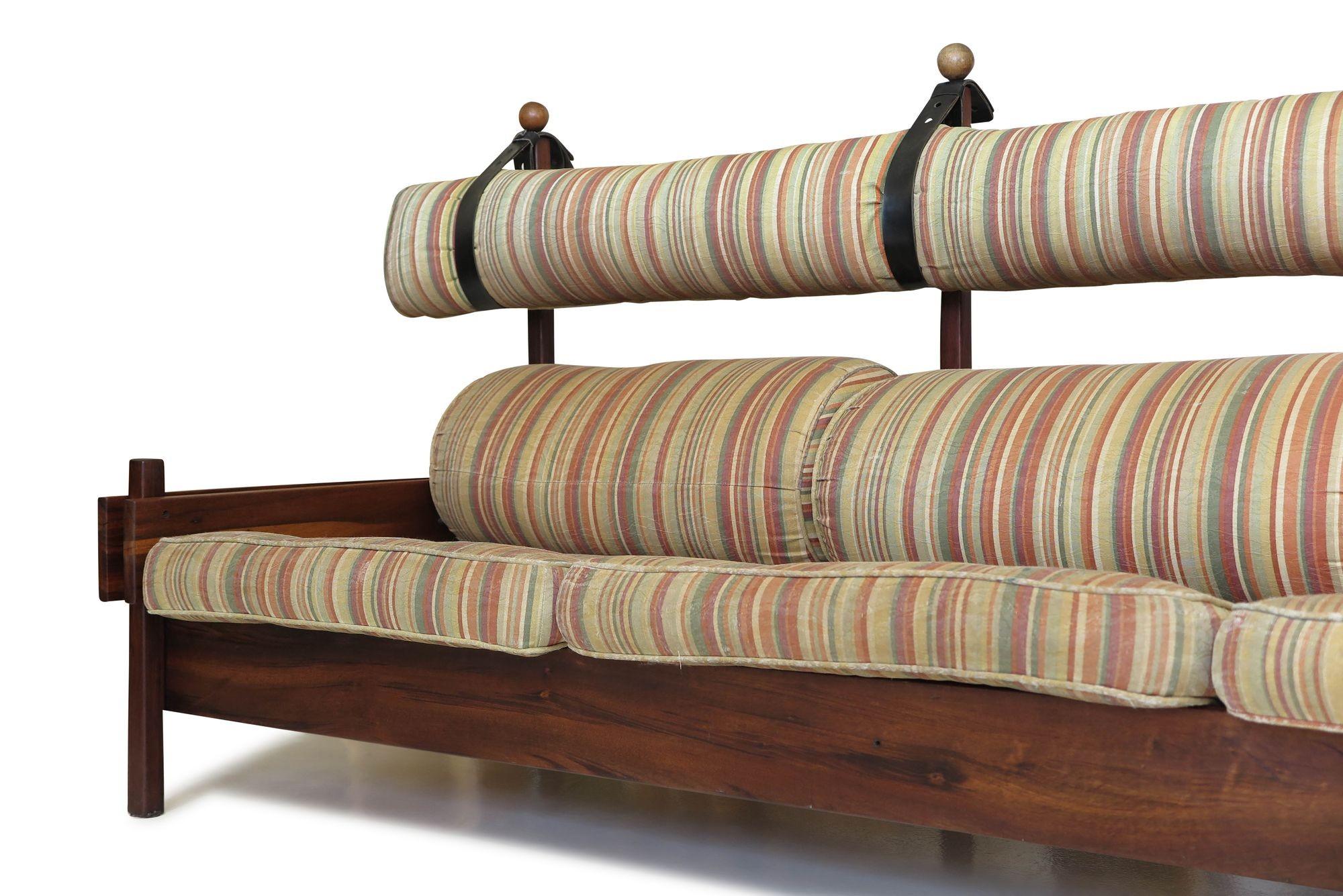 Oiled Sergio Rodrigues Tonico Sofa, By OCA/Meia-Pataca, Brazil, 1962 for Reupholstery For Sale
