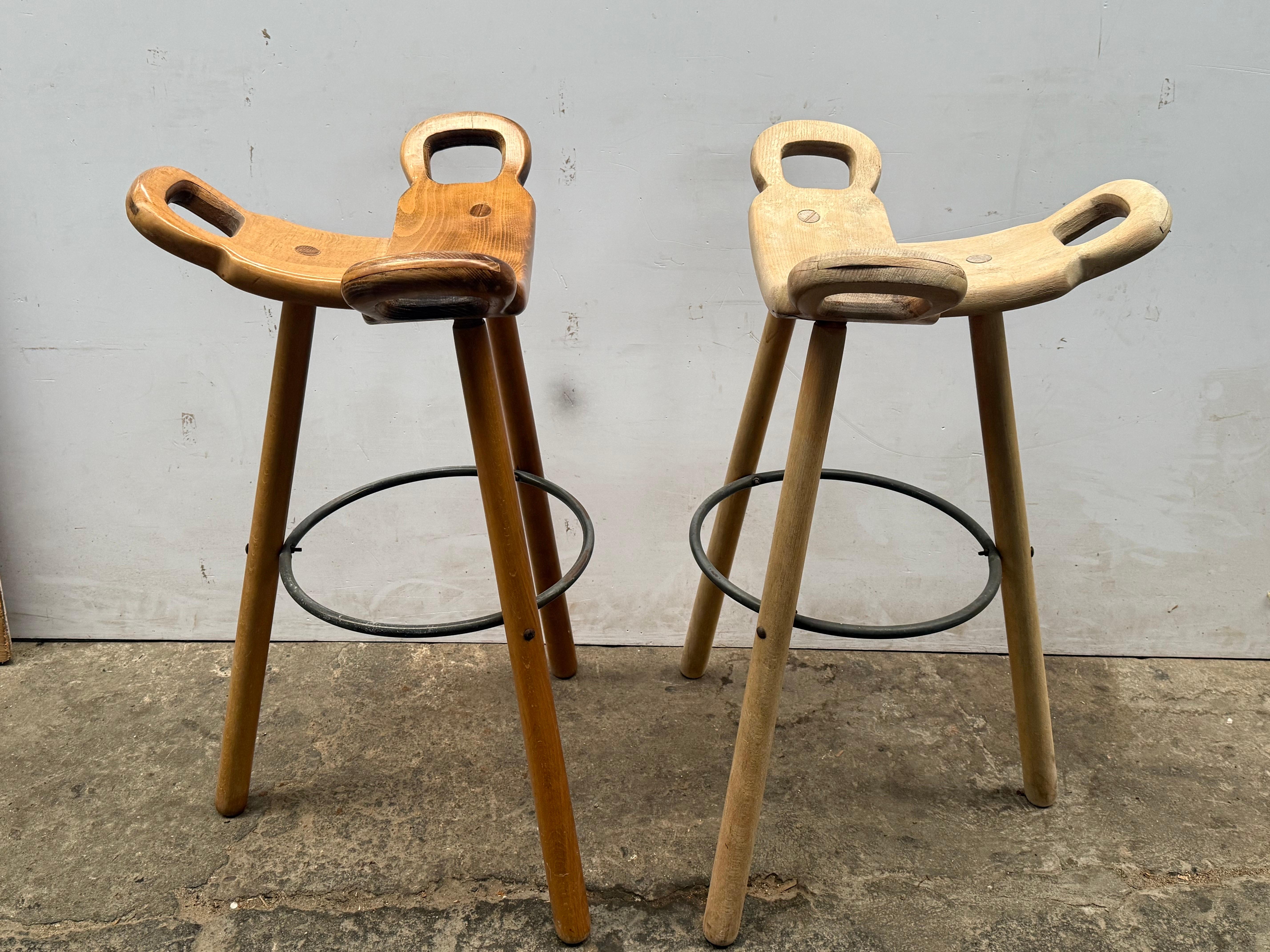 Taburetes de bar Sergio Rodriguez Años 70 en Bueno estado para la venta en Copenhagen, DK