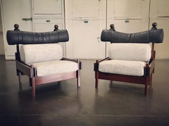 Sergio Rodriques Pair of 'Tonico' Lounge Chairs, 1960's