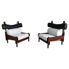 Sergio Rodriques Pair of 'Tonico' Lounge Chairs, 1960's