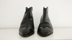 Sergio Rossi Ankle Boots Black Leather with Zipper. Great conditions. Size 40