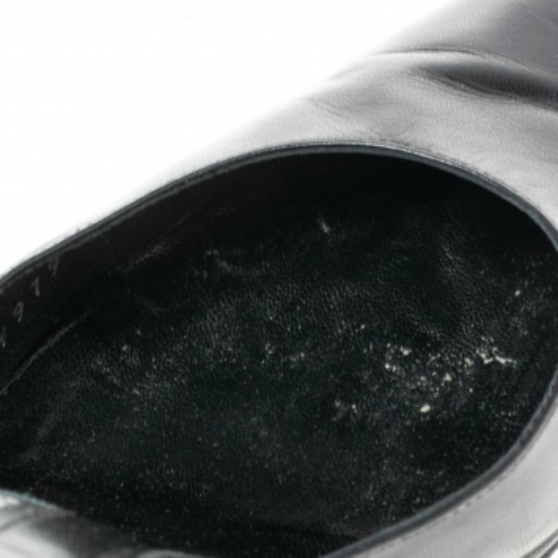 Donna Sergio Rossi - Décolleté a punta in pelle nera con cinturino alla caviglia - misura 37,5 in vendita