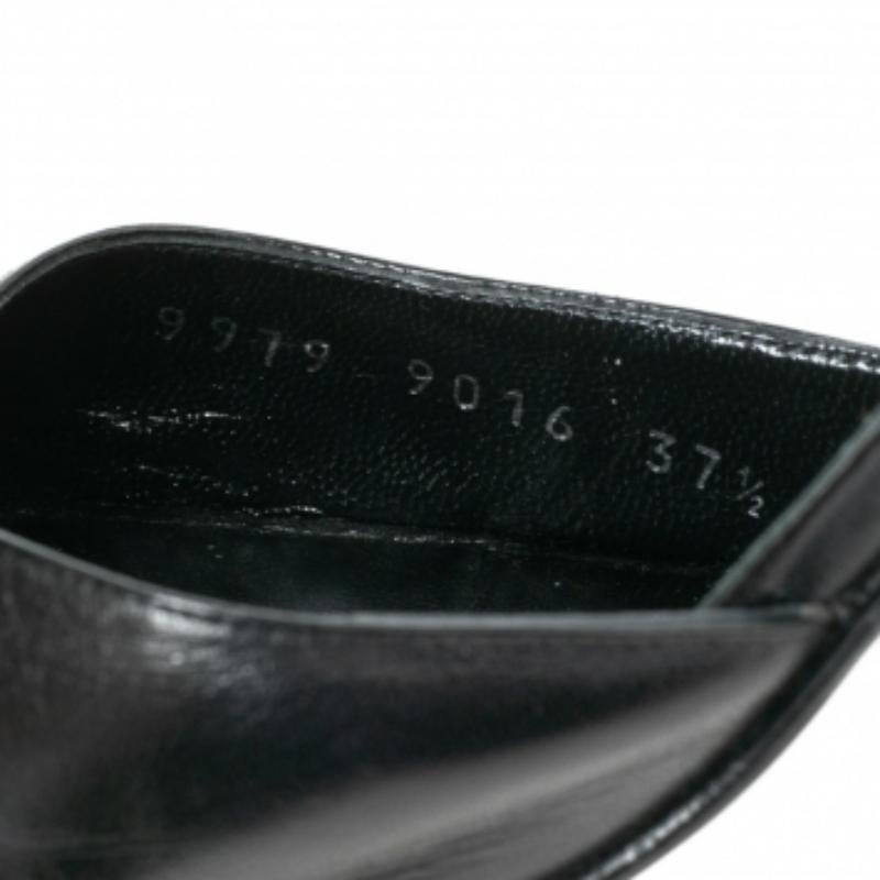 Sergio Rossi - Décolleté a punta in pelle nera con cinturino alla caviglia - misura 37,5 in vendita 4
