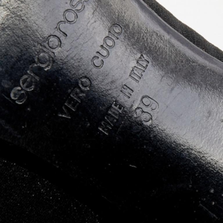 Sergio Rossi Schwarze Stiefeletten aus Spandex in Knöchellänge Größe 39 im Angebot 4