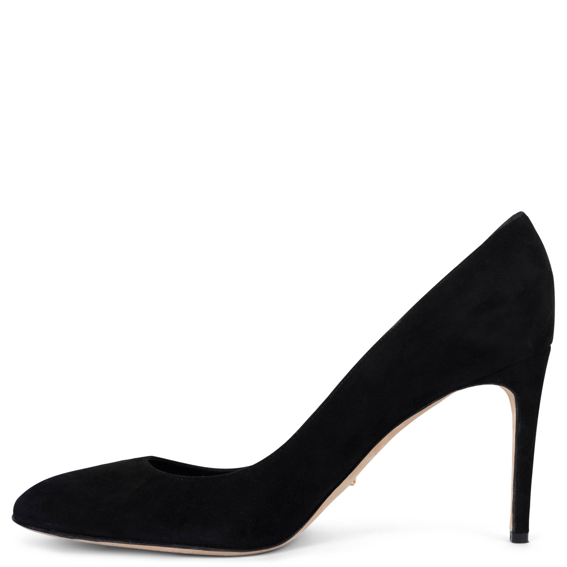 SERGIO ROSSI ante negro MADAME 90 Bombas Zapatos 41.5 Negro en venta
