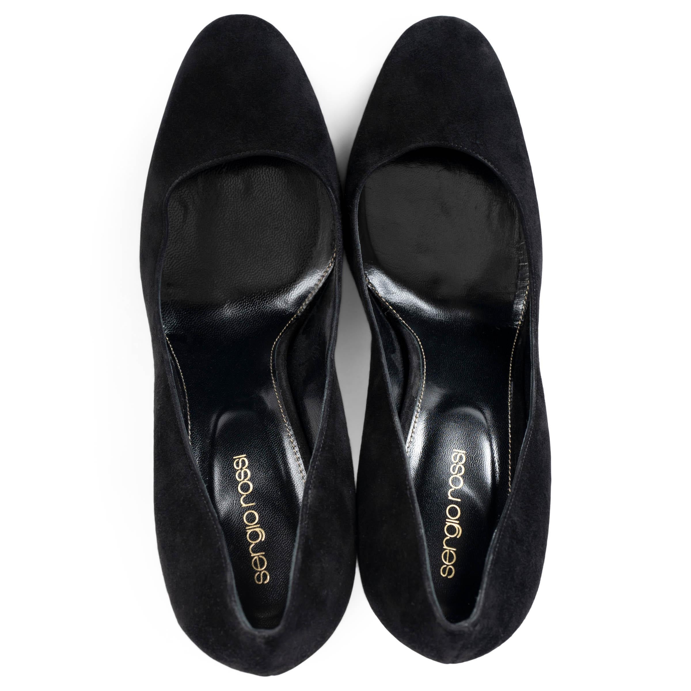 De las mujeres SERGIO ROSSI ante negro MADAME 90 Bombas Zapatos 41.5 en venta