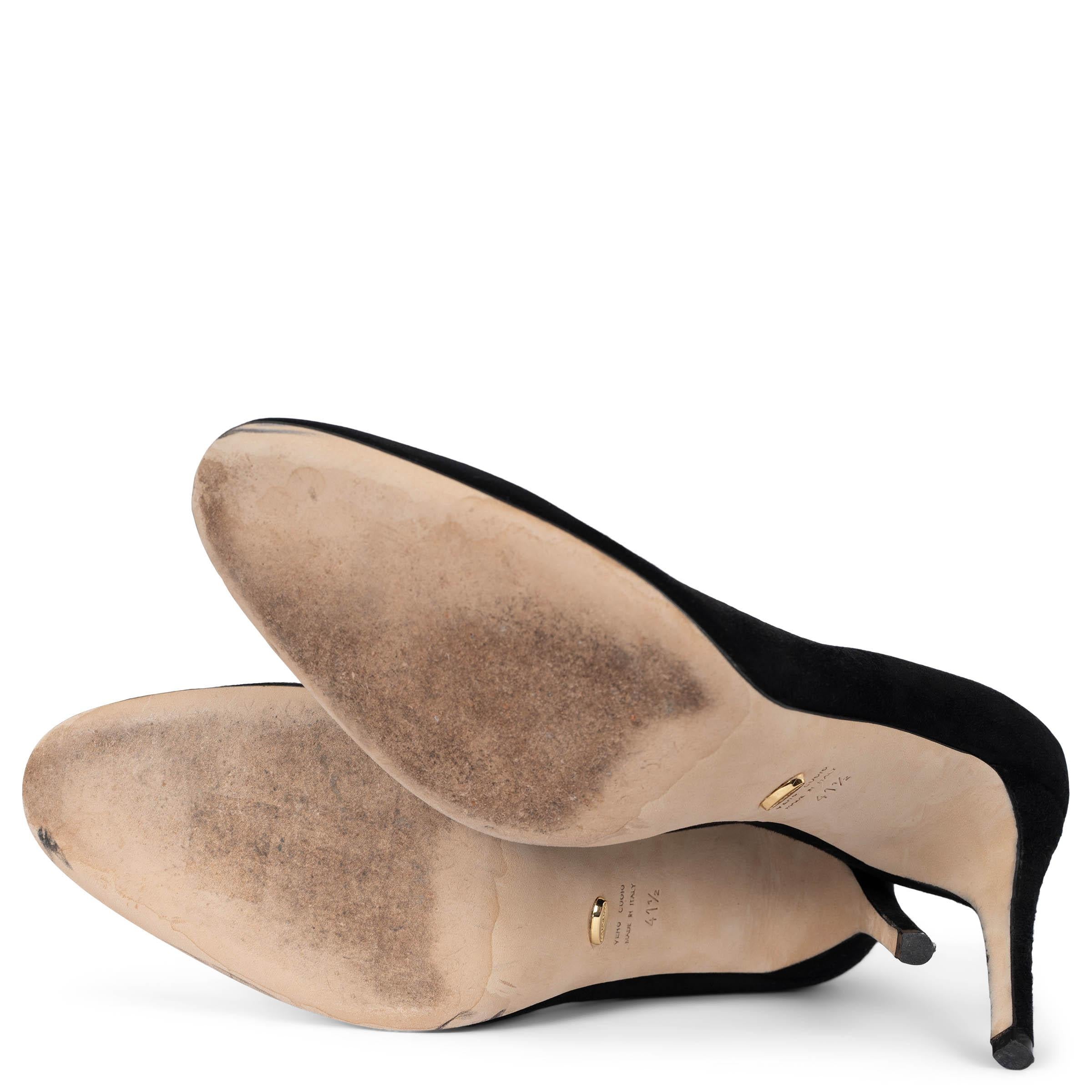 SERGIO ROSSI ante negro MADAME 90 Bombas Zapatos 41.5 en venta 2