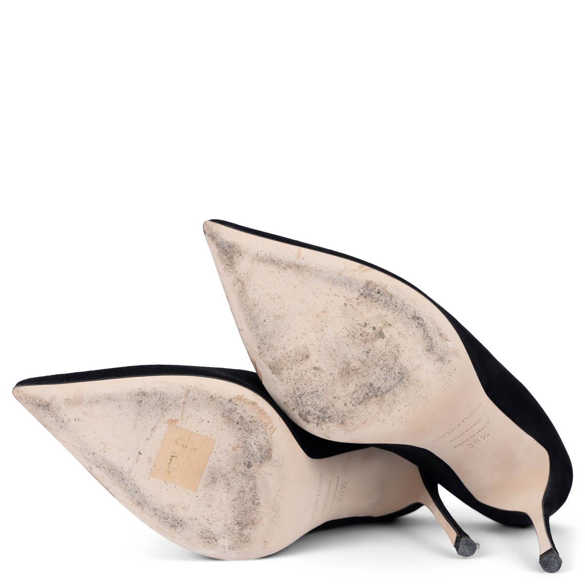 SERGIO ROSSI schwarze Schuhe aus Wildleder, POINTED TOE MULES, 38,5 im Angebot 3