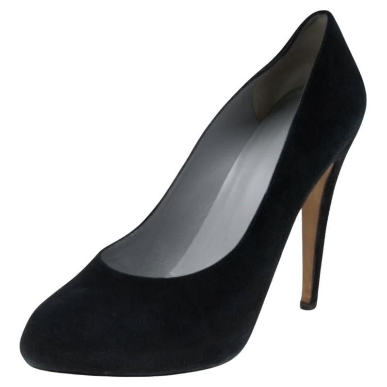 Sergio Rossi Pumps in pelle scamosciata nera misura 40,5