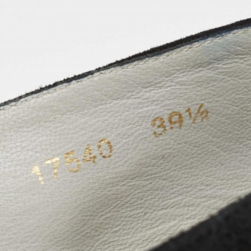 Sergio Rossi Schwarze Ballettschuhe aus Wildleder mit runder Zehe Größe 39,5 im Angebot 5