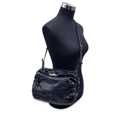 Sergio Rossi Blue Leather Shoulder Bag Handbag