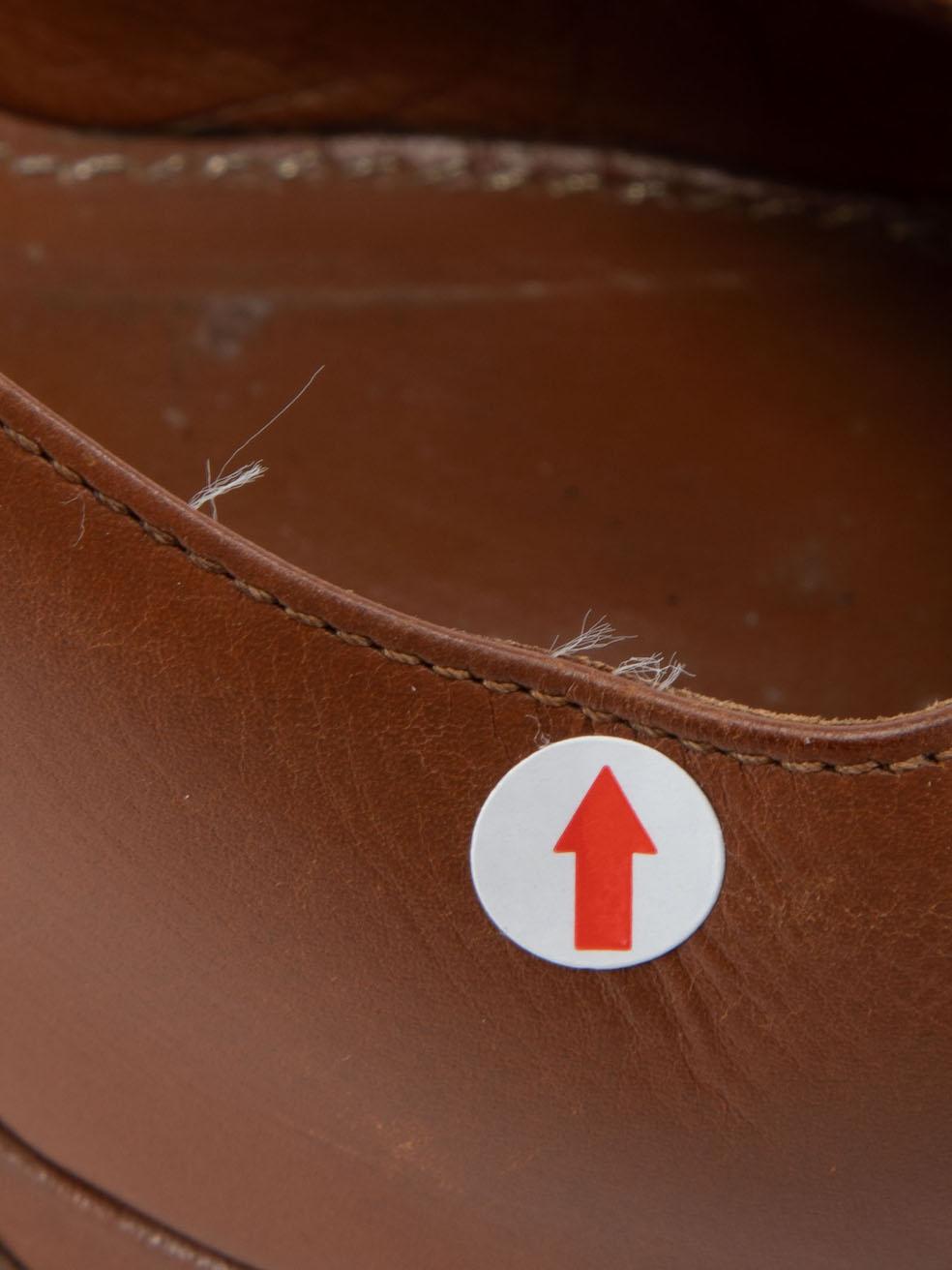 Sergio Rossi Bombas Slip On de Piel Marrón Talla IT 38 en venta 3