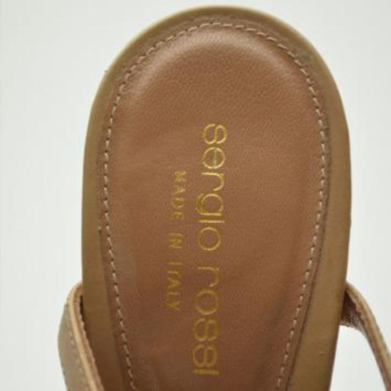 Sergio Rossi Sandalias Plataforma Cereza Talla 38.5 en venta 4