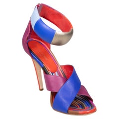 Sergio Rossi Sandales à talons en cuir à lanières croisées Taille IT 40