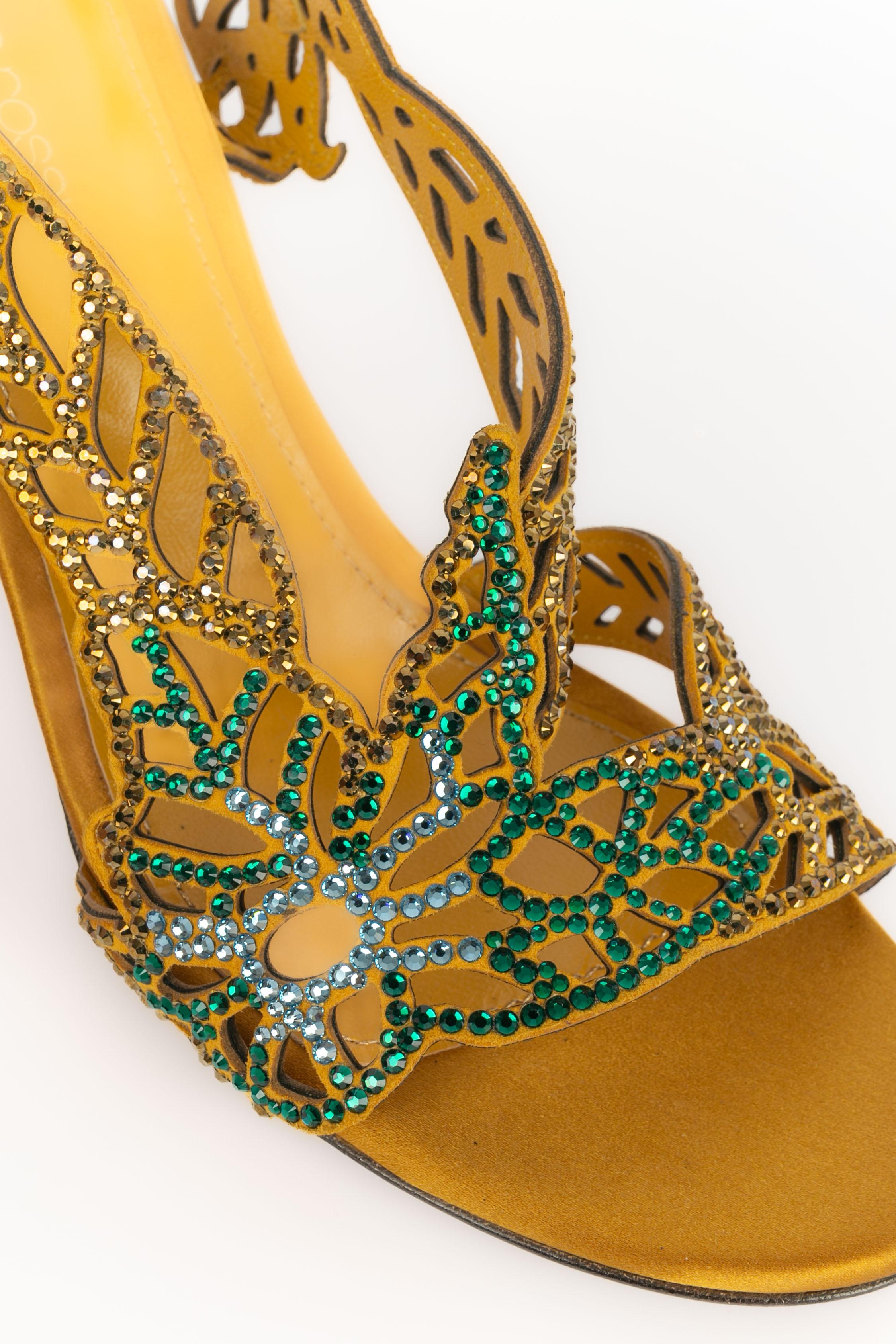 Sergio Rossi goldene Pumps im Angebot 7