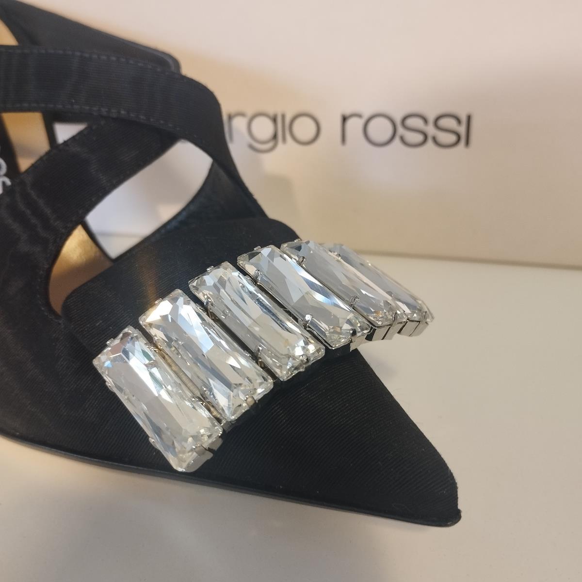Gris Sergio Rossi Jewel Sabot IT 38,5 en vente