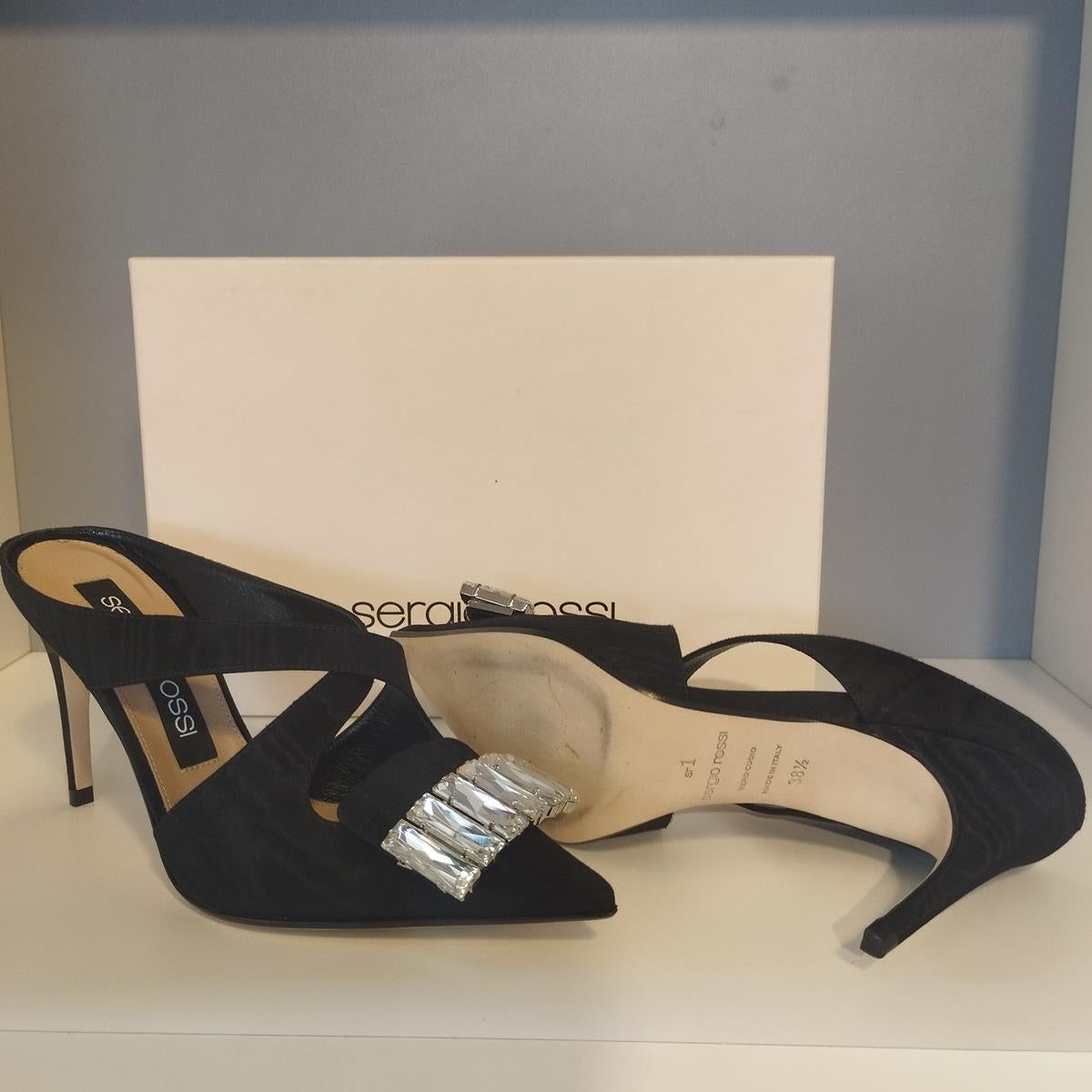 Sergio Rossi Jewel Sabot IT 38,5 en vente 1