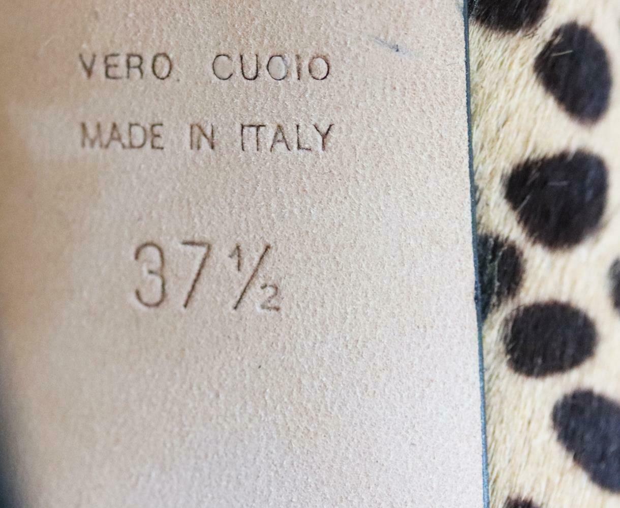 Sergio Rossi - Stivali in pelle di vitello con stampa leopardo 1