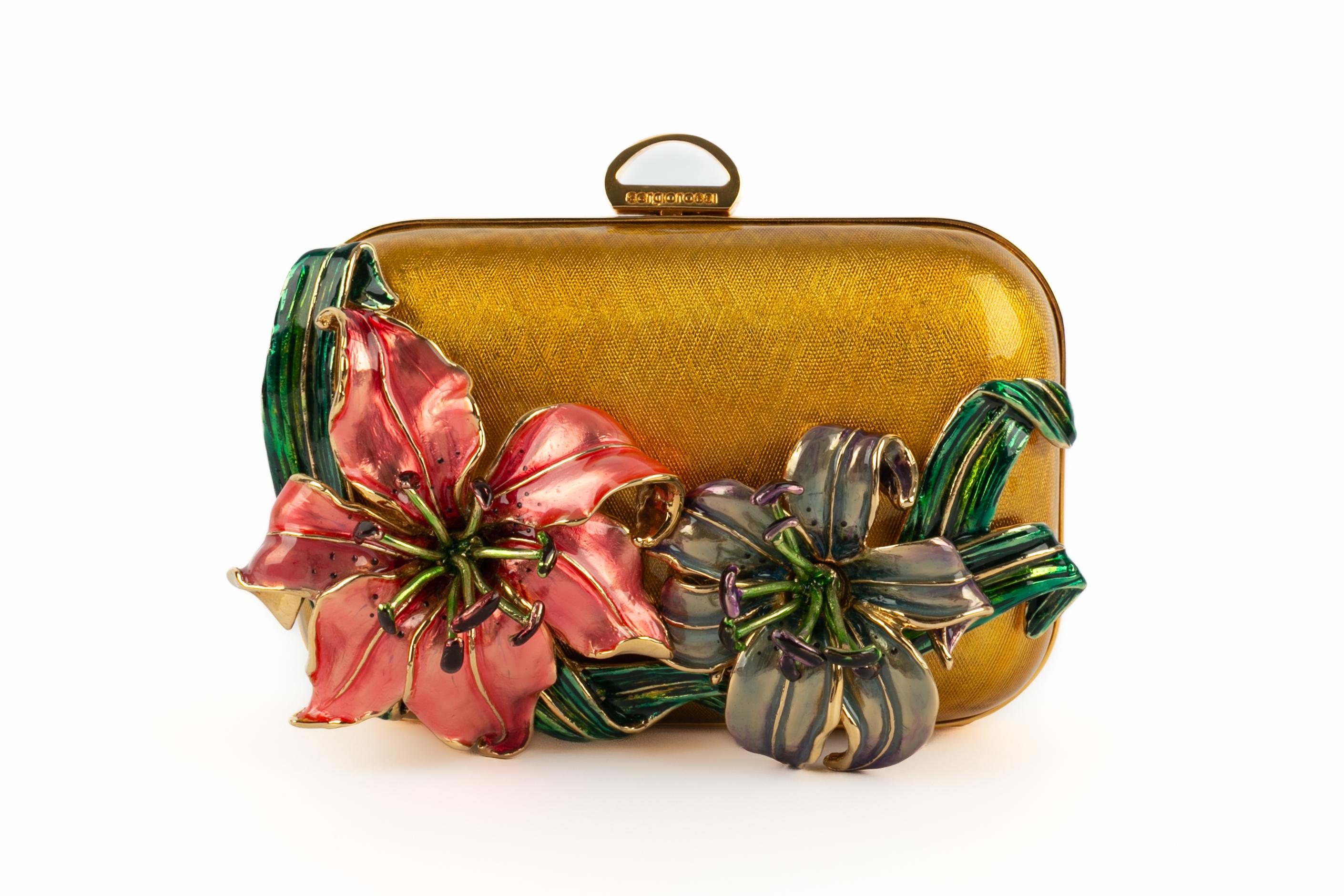 Marrone Borsa minaudiere Sergio Rossi in vendita