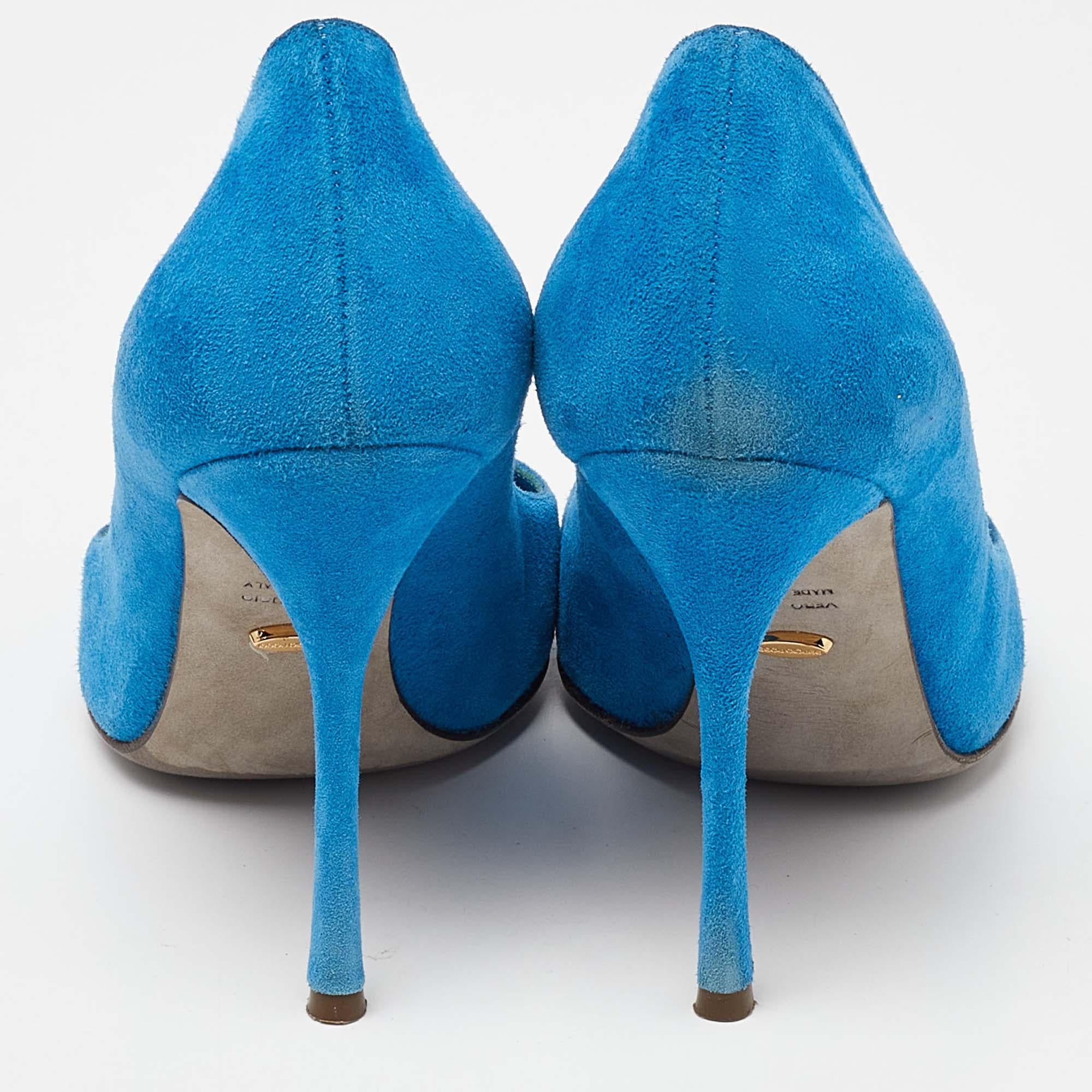 Sergio Rossi escarpins à bout pointu en daim bleu marine, taille 36,5 Pour femmes en vente