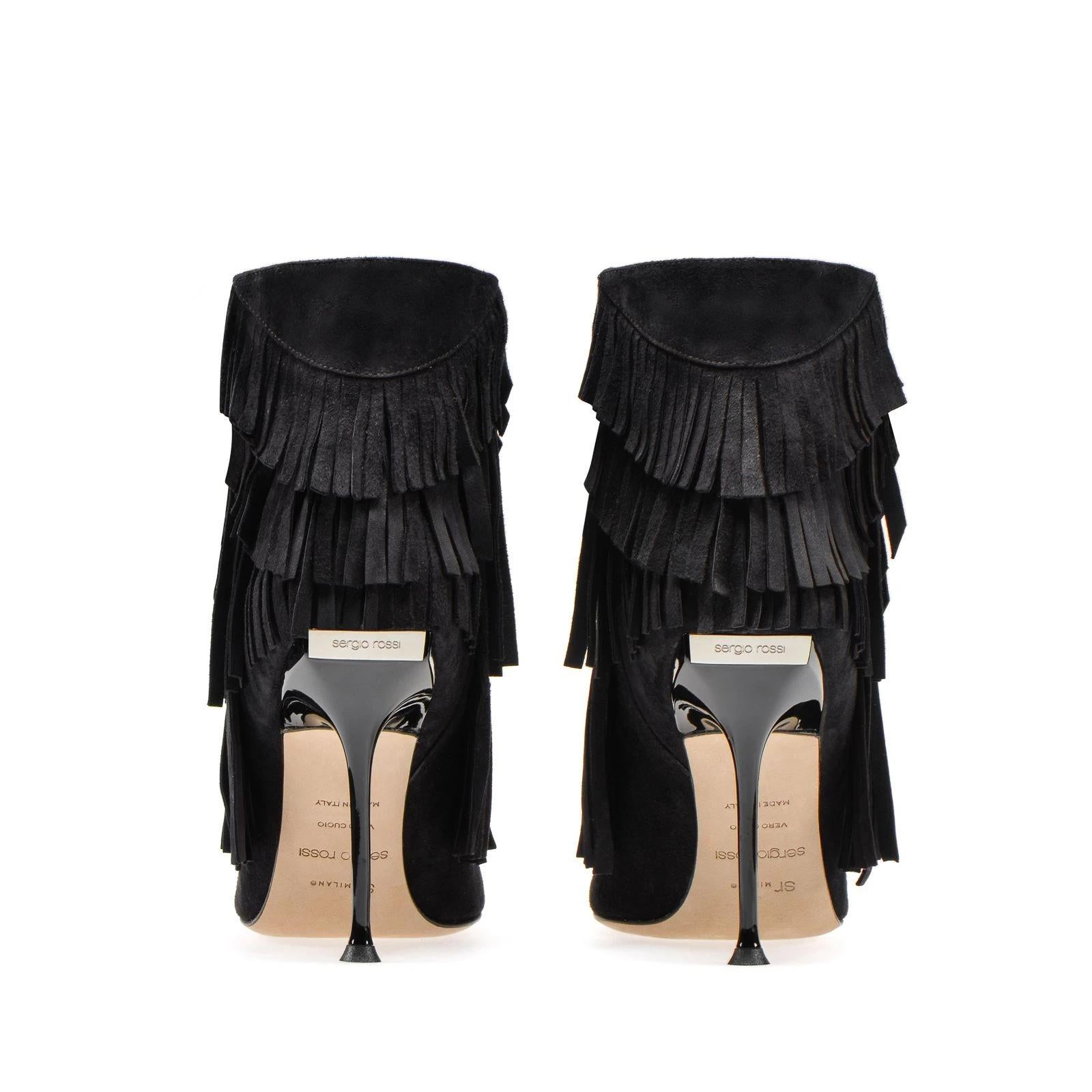 sergio rossi fringe boots