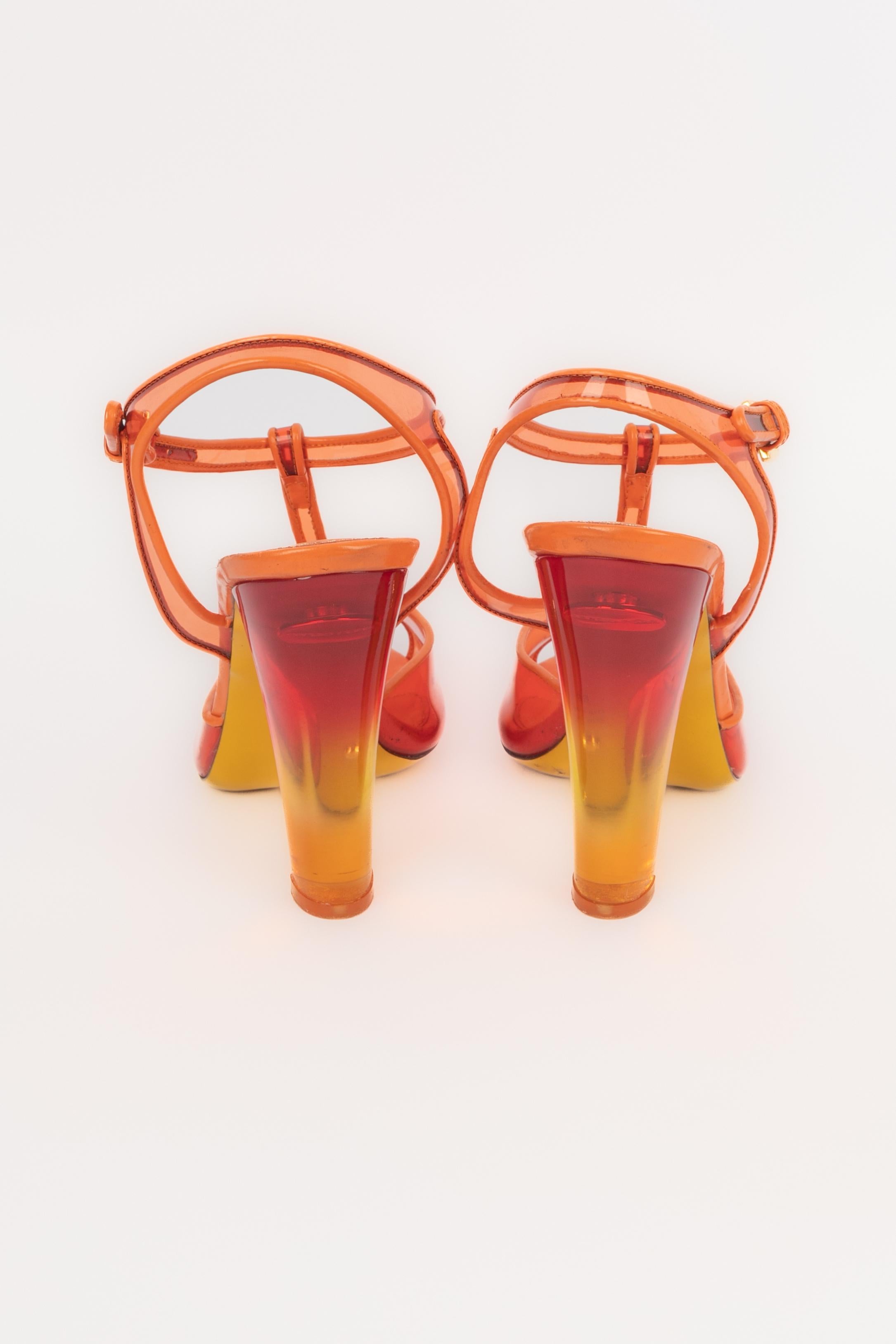 Sergio Rossi - talons aiguilles orange Pour femmes en vente
