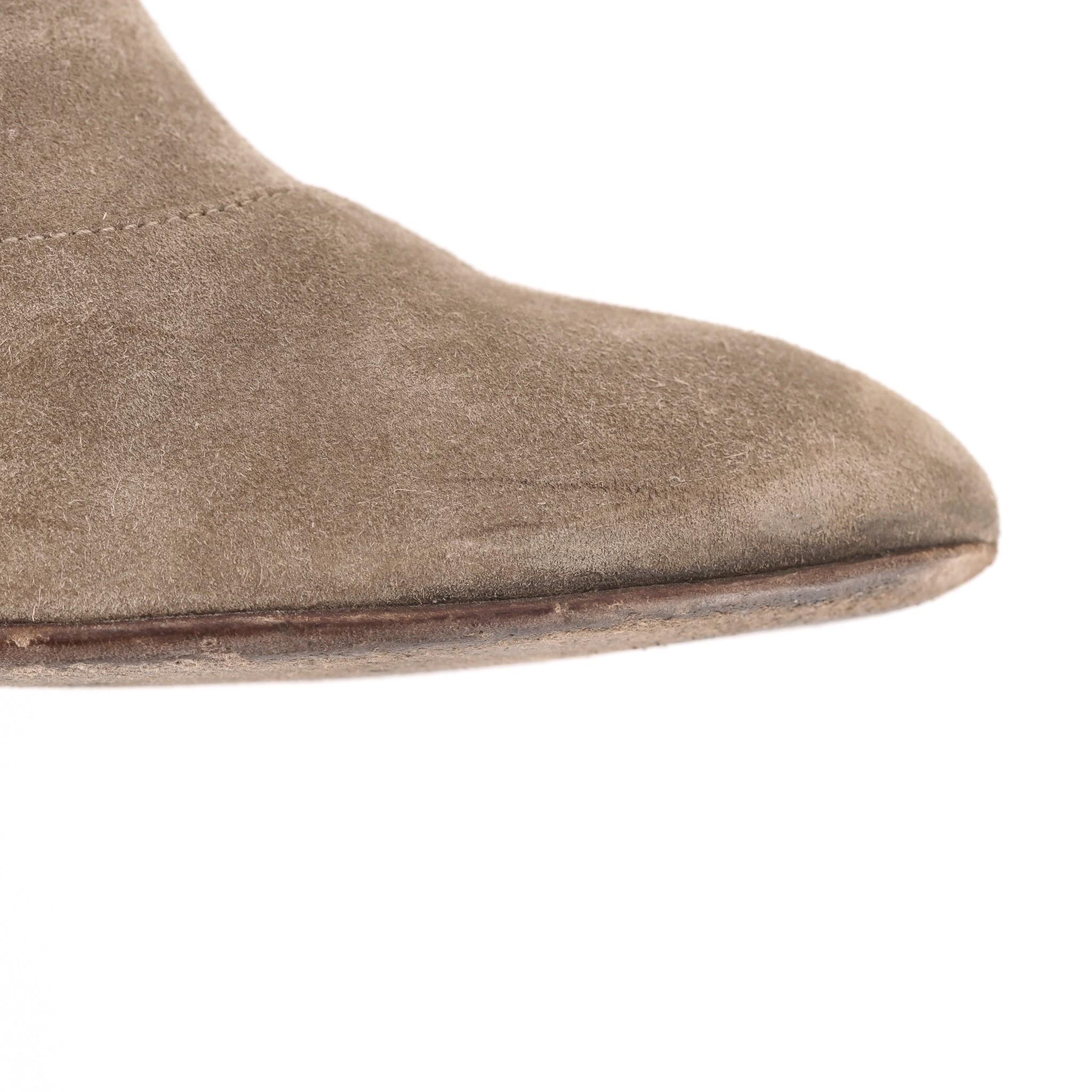 Sergio Rossi Over-The-Knee Suede Boots For Sale 5
